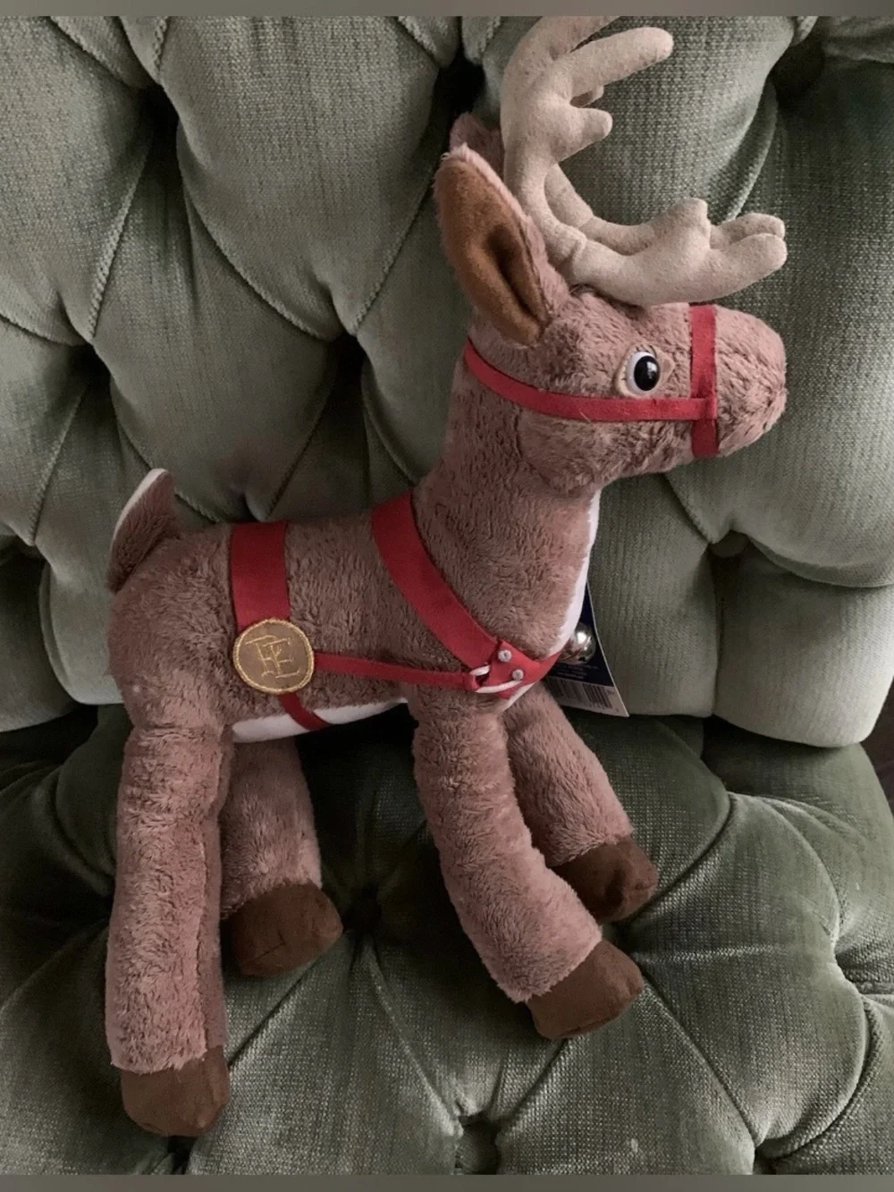 Hallmark Polar Express Reindeer Plush Stuffed Animal 13